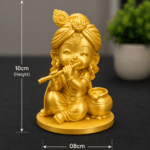 Baby Krishna Playing Flute Statue
