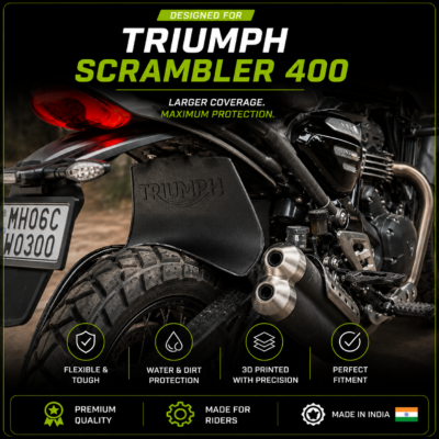 TPU 95A Mudguard for Triumph Speed 4T & Scrambler 400 | ATech3D - Triumph Scrambler