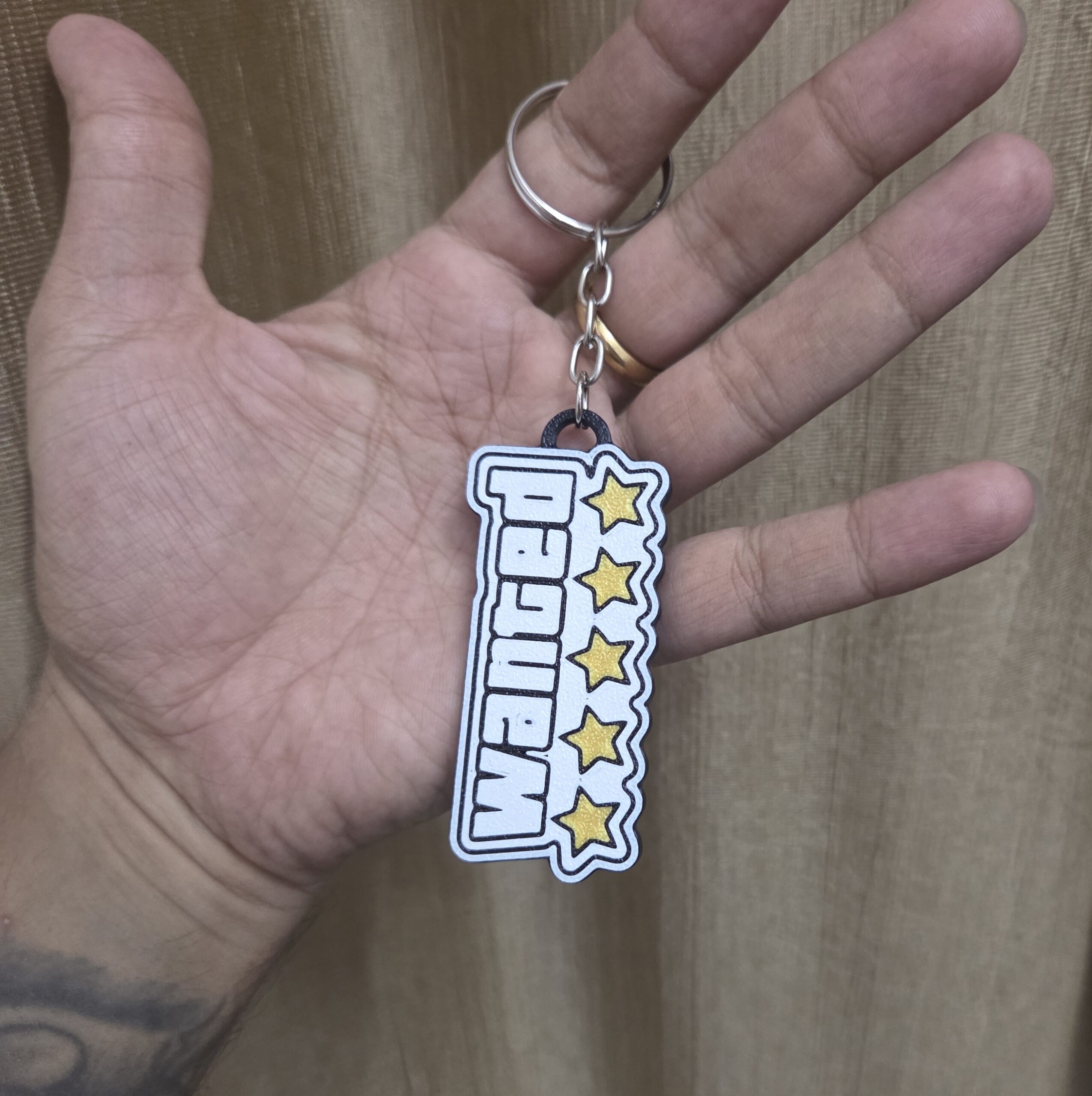 GTA 6 Inspired 3D Printed Keyring | Vice City Gamer Keychain - Image 5